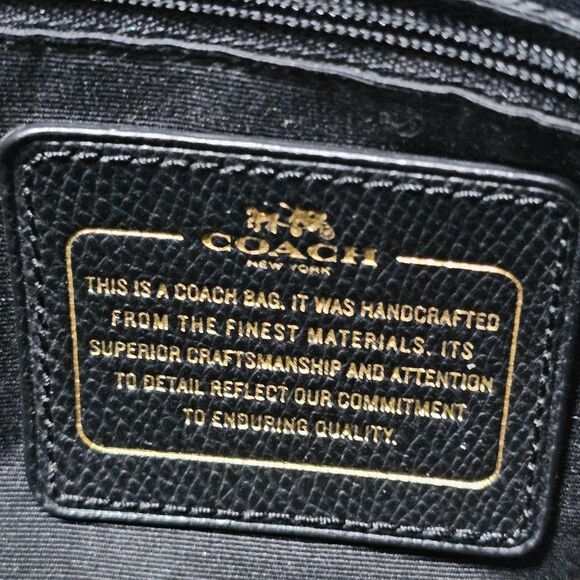 Coach Mini Cora Domed Satchel in Bicolor Metallic Crossgrain Leather - Picture 8 of 8